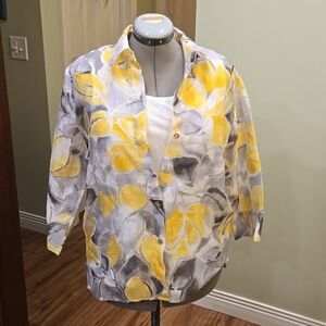 Size 10 Linen like over tank Excellent condition dressy casual